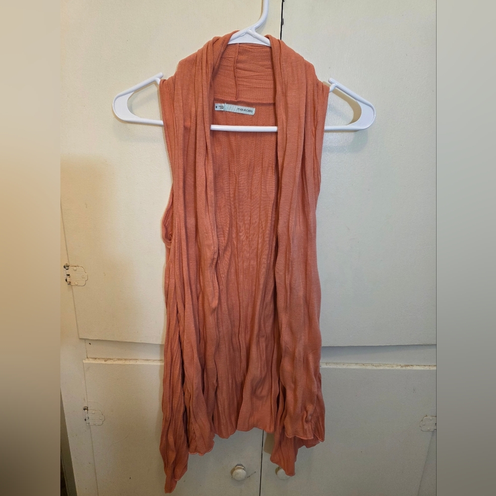 Maurices Peach Sleeveless Drape Top - Picture 3 of 4
